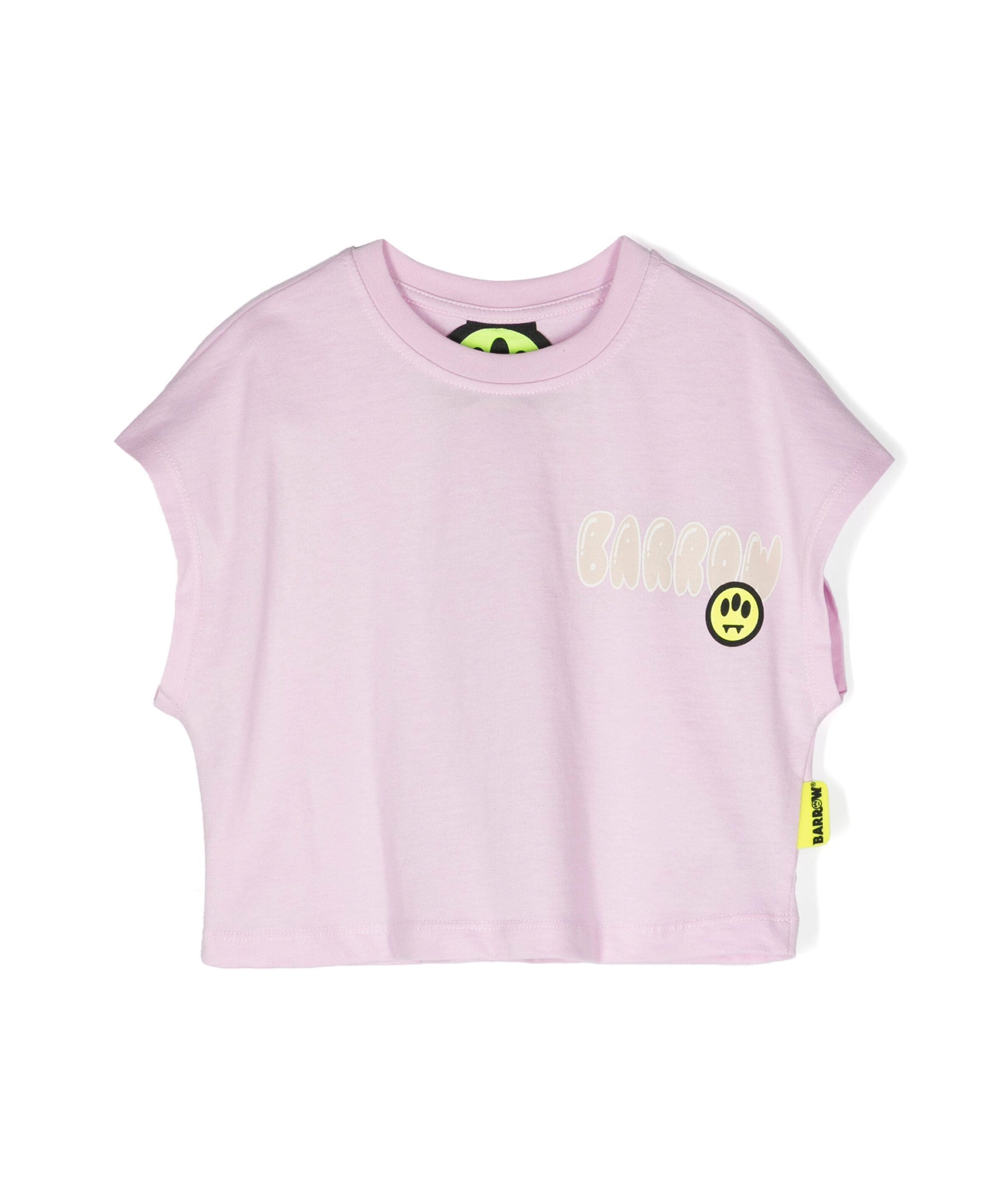 Barrow Kids Canotta Rosa con Stampa per Bambine