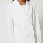 Twinset Kids Giacca Blazer Bianca 