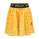 Just Cavalli Kids Gonna Gialla Fantasia Leopardata con Logo per Bambine