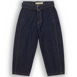 Yes London Kids Jeans Barrel Blu Indaco Scuro per Bambini