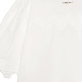 Twinset Kids Completo Off-White con Dettagli in Pizzo per Bambine