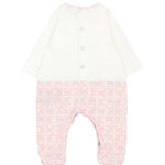 John Richmond Kit Tutina con Cappellino e Bavetta Rosa per Neonati