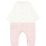 John Richmond Kit Tutina con Cappellino e Bavetta Rosa per Neonati