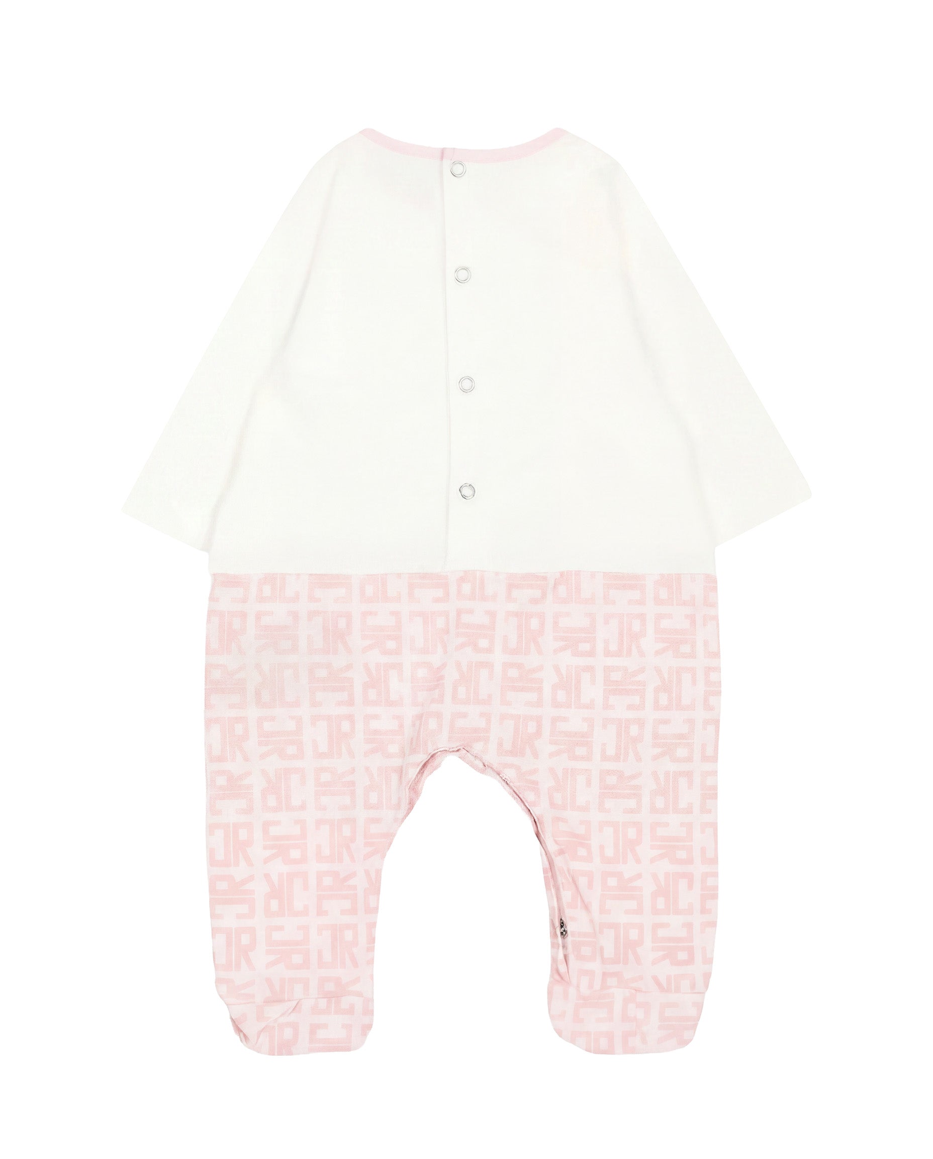 John Richmond Kit Tutina con Cappellino e Bavetta Rosa per Neonati
