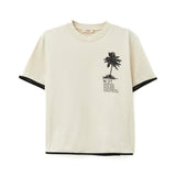 N°21 Kids Palms Print Champagne T-Shirt for Kids