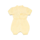 Elisabetta Franchi My Little Girl Romper Lemon Pointelle for Newborns