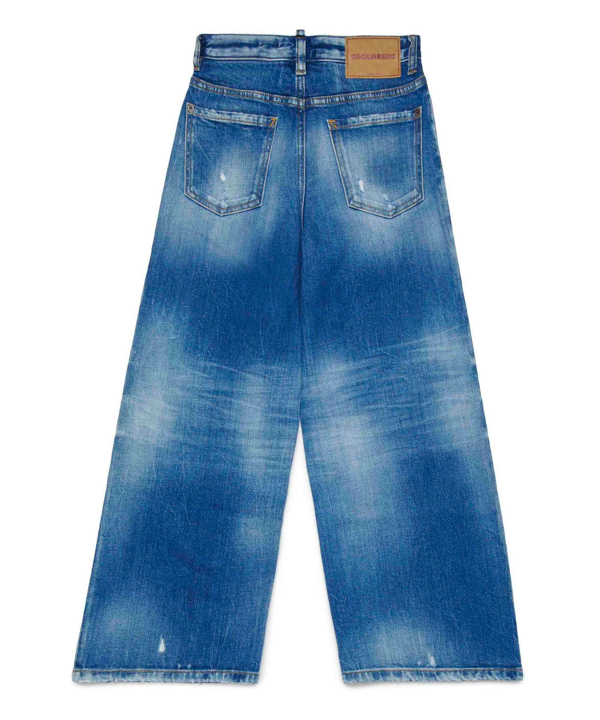 Dsquared2 Kids Jeans Boyfriend Bleached per Bambine