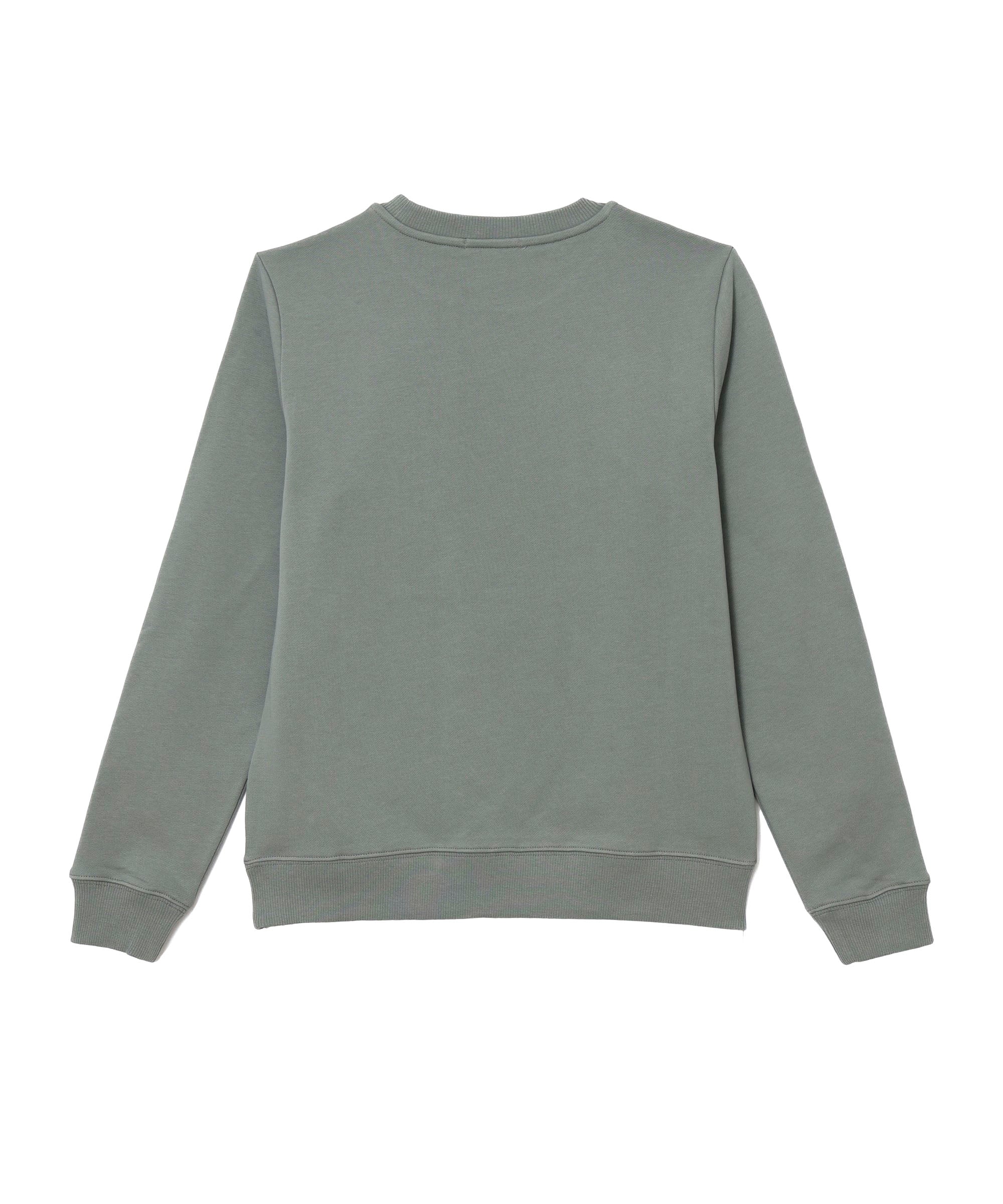 Calvin Klein Kids Felpa Verde Girocollo con Logo per Bambini
 (retro)