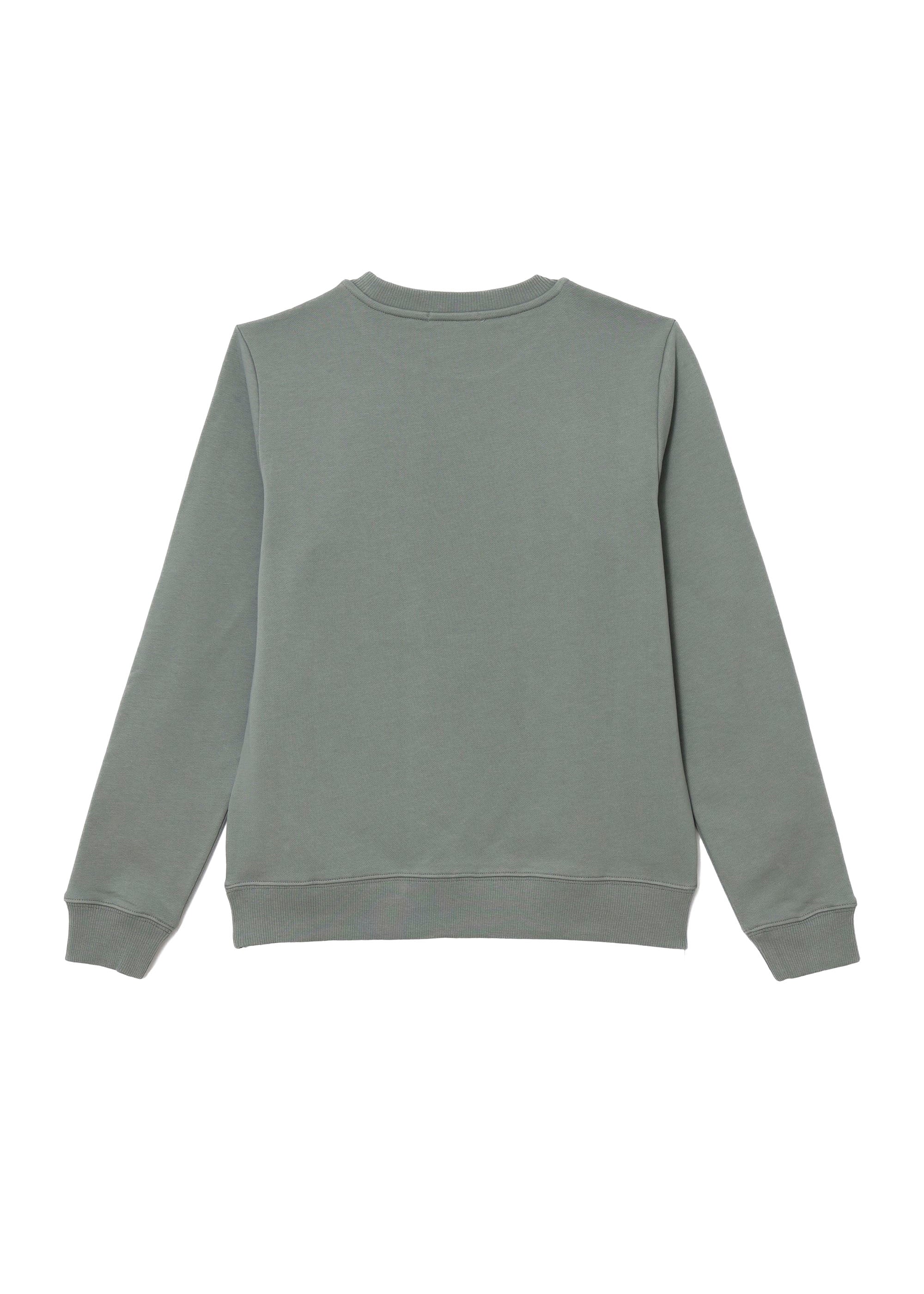 Calvin Klein Kids Felpa Verde Girocollo con Logo per Bambini
 (retro)