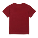 Diesel Kids T-Shirt Bordeaux con Stampa per Neonati