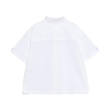Msgm Kids Camicia Bianco con Cuciture a Vista