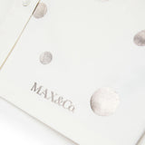 Max & Co Kids Camicia Crop Bianca con Pois Argento per Bambine