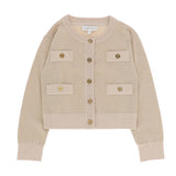 Angel's Face Cardigan Biscotto con Tasche per Neonate