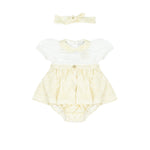 Roberto Cavalli Kids Abito+Fascia Avorio per Neonate