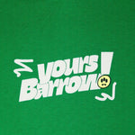 Barrow Kids Felpa con Cappuccio Verde con Stampa per Bambini (dettaglio)