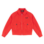 Dsquared2 Kids Giacca Rosso con Zip e Tasconi per Bambini