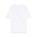 MSGM Kids T-shirt Bianca con Stampa Cats per Bambine