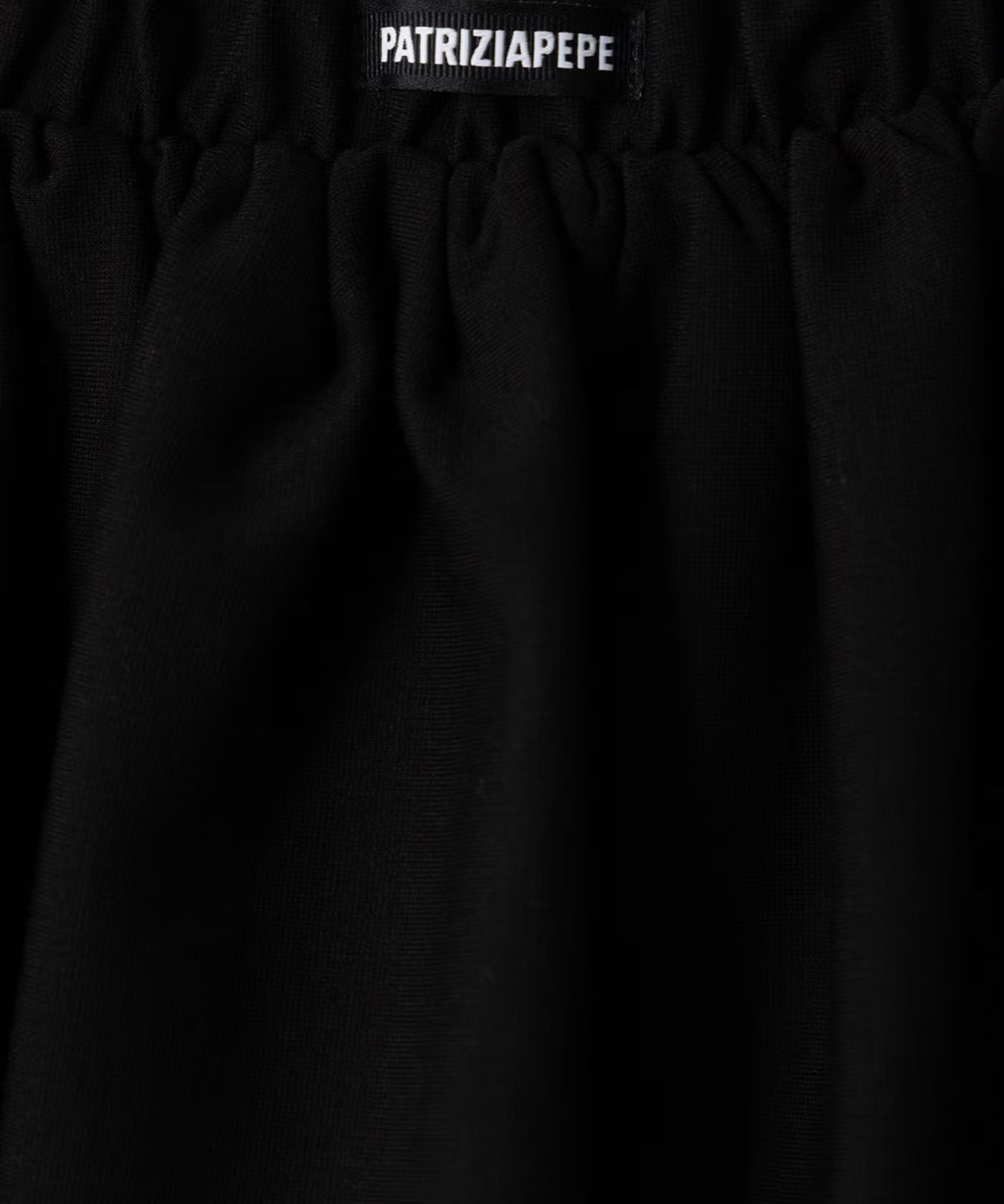 Patrizia Pepe Kids Gonna Nero con Logo per Bambine