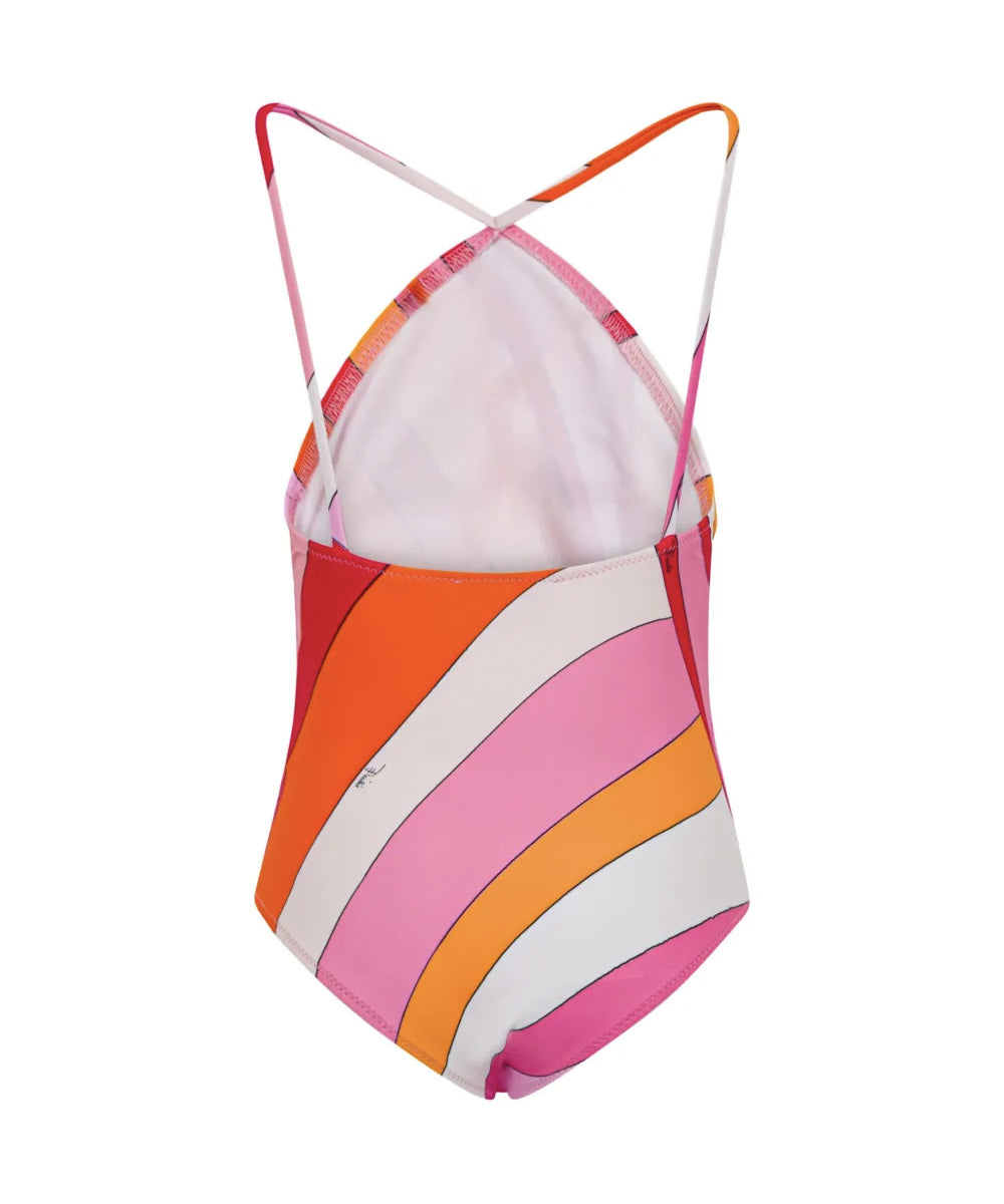Emilio Pucci Kids Costume Fantasia Fragola e Arancio per Bambine