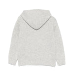 MSGM Kids Felpa Grigia in Maglia con Intarso Logo per Bambini (retro)