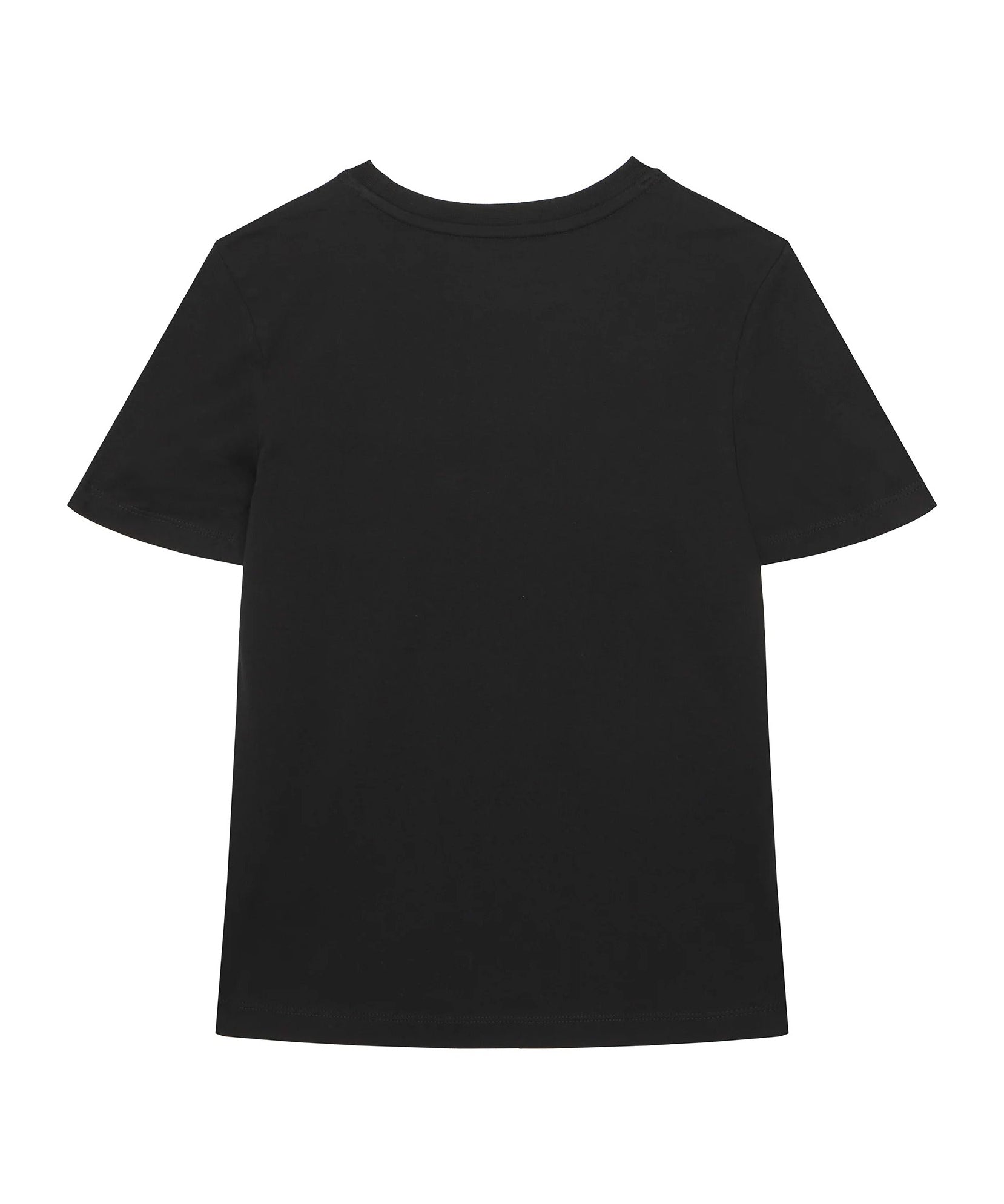 Calvin Klein Kids T-Shirt Nero e Beige con Logo per Bambini