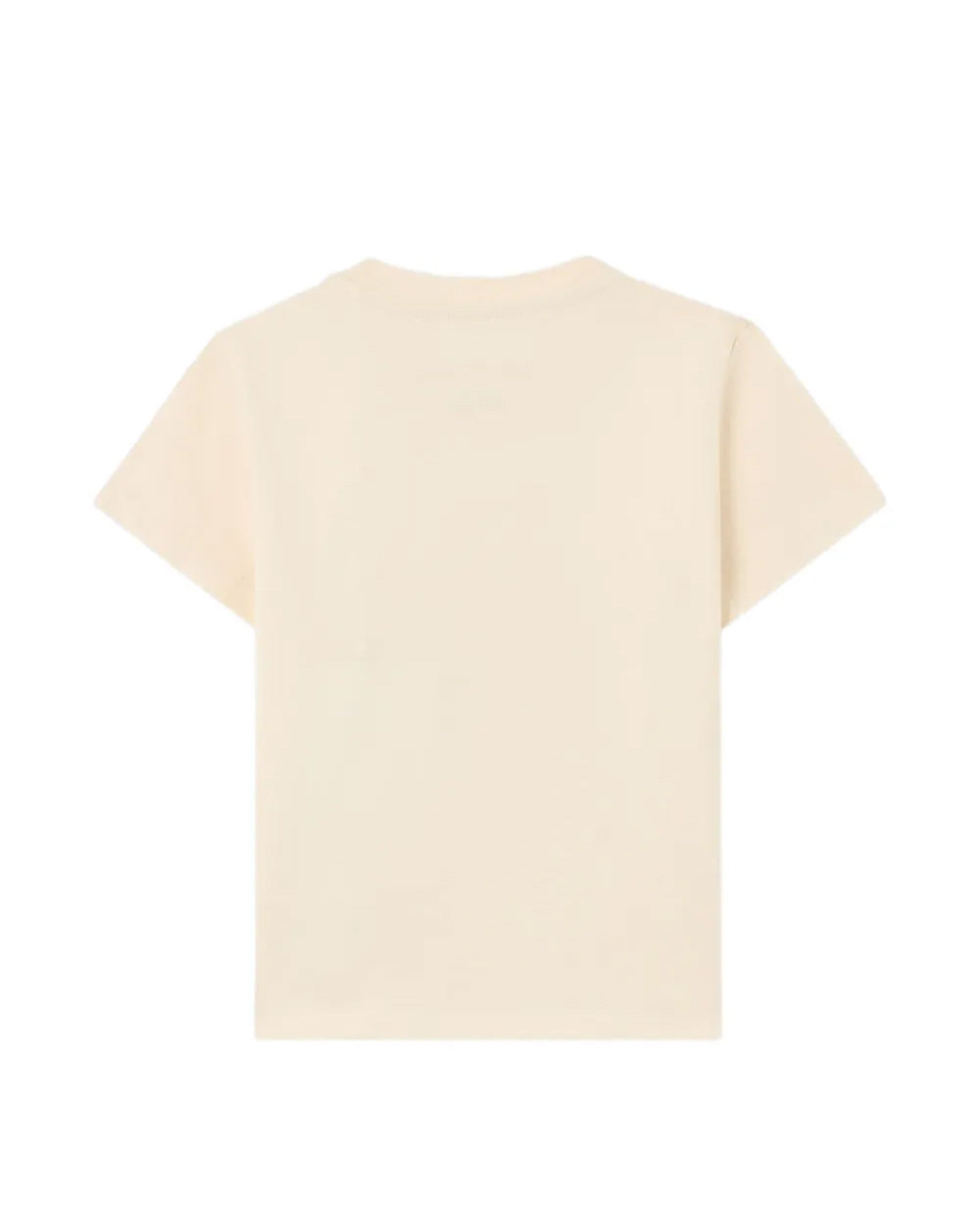 Palm Angels Kids T-Shirt Sabbia con Stampa Teddy e Logo per Neonate