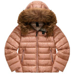 Blauer Kids Giubbino Rosa e Cappuccio con Pelliccia Arcadia Junior per Bambine