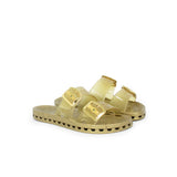 Sensi Kids Jelly Gold Double Band Sandal for Girls