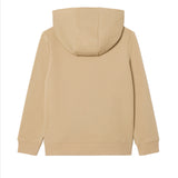 Lacoste Kids Felpa Beige con Cappuccio e Logo Unisex
