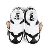 Moschino Kids Sneakers Nero e Bianco con Teddy Unisex
