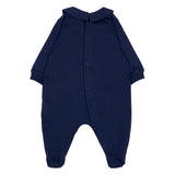 Moschino Kids Set Nascita Blu Navy con Tutina, Cappellino e Bavaglino con Stampa Teddy Bear e Logo per Neonati
