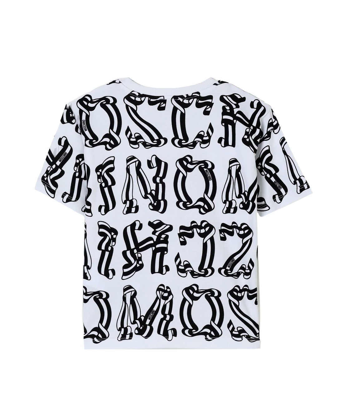 Moschino Kids Maxi T-Shirt Bianca con Stampa per Bambine
