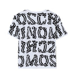 Moschino Kids Maxi T-Shirt Bianca con Stampa per Bambine