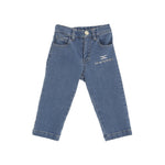 Elisabetta Franchi La Mia Bambina Jeans Denim con Logo per Neonate