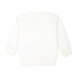 Moschino Kids Cream Sweatshirt with Teddy Bear Logo Print for Newborns