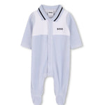 Boss Kids Tutina Celeste in Ciniglia per Neonati