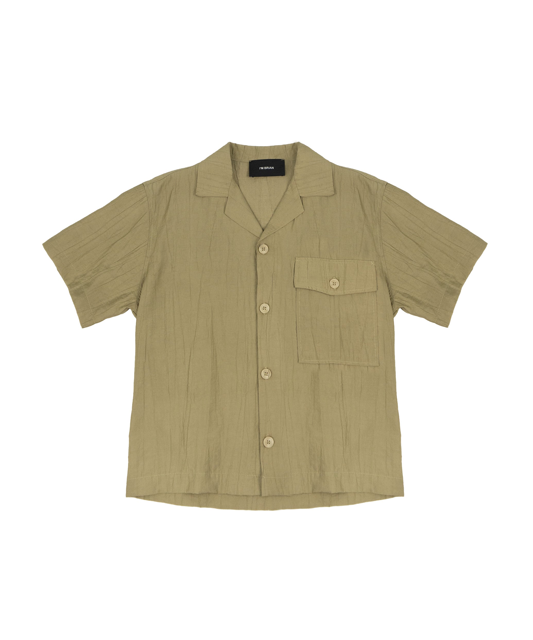 I'M Brian Kids Camicia Khaki con Tasca per Bambini