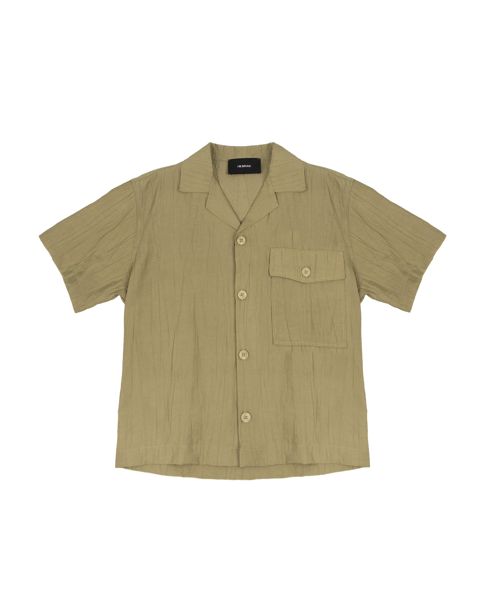 I'M Brian Kids Camicia Khaki con Tasca per Bambini