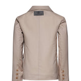 Roberto Cavalli Kids Giacca Beige Doppiopetto per Bambini