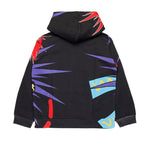 Dsquared2 Kids Felpa Nera con Cappuccio con Stampa Sport EDTN per Bambini (retro)