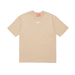 Diesel Kids T-shirt Beige con Oval D in Metallo per Bambini