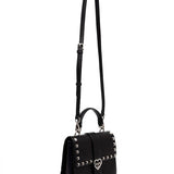 Pinko Kids Borsa a Tracolla Nera con Borchie per Bambine 