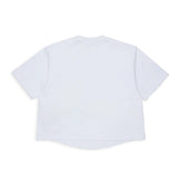 Dsquared2 Kids T-Shirt Bianco con Dettaglio Tasca Pelliccia per Neonate