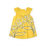 Tuc Tuc Abito Giallo con Fiori per Neonate