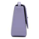 Elisabetta Franchi La Mia Bambina Borsetta Lilla con Tracolla e Motivo Logo All-Over per Bambine