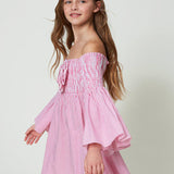 Twinset Kids Abito Corto a Righe 