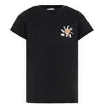 Moschino Kids T-Shirt Nero con Piccolo Logo Teddy Bear per Bambini