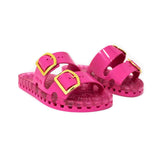 Sensi Kids Flamingo Raspberry Double Band Sandal for Girls