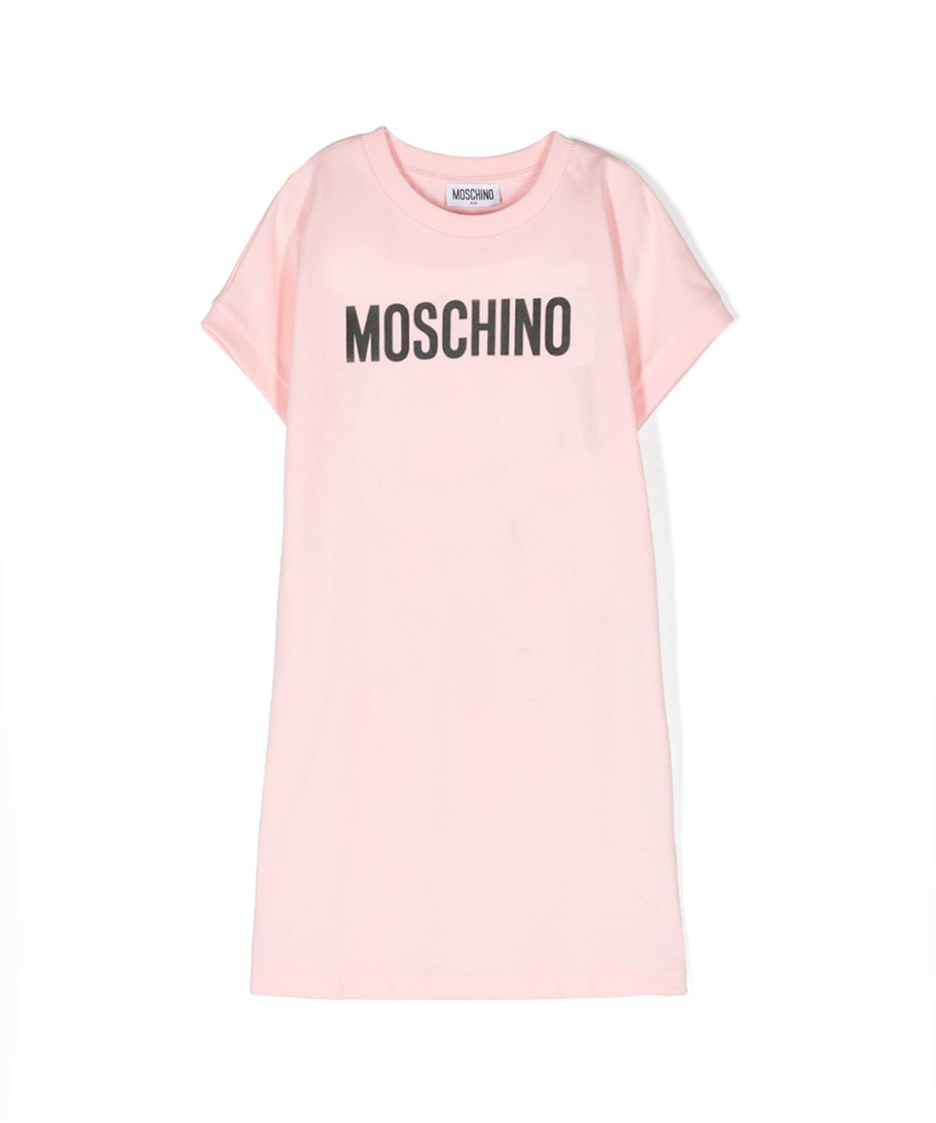 Moschino Kids Abito Rosa con Logo per Bambine