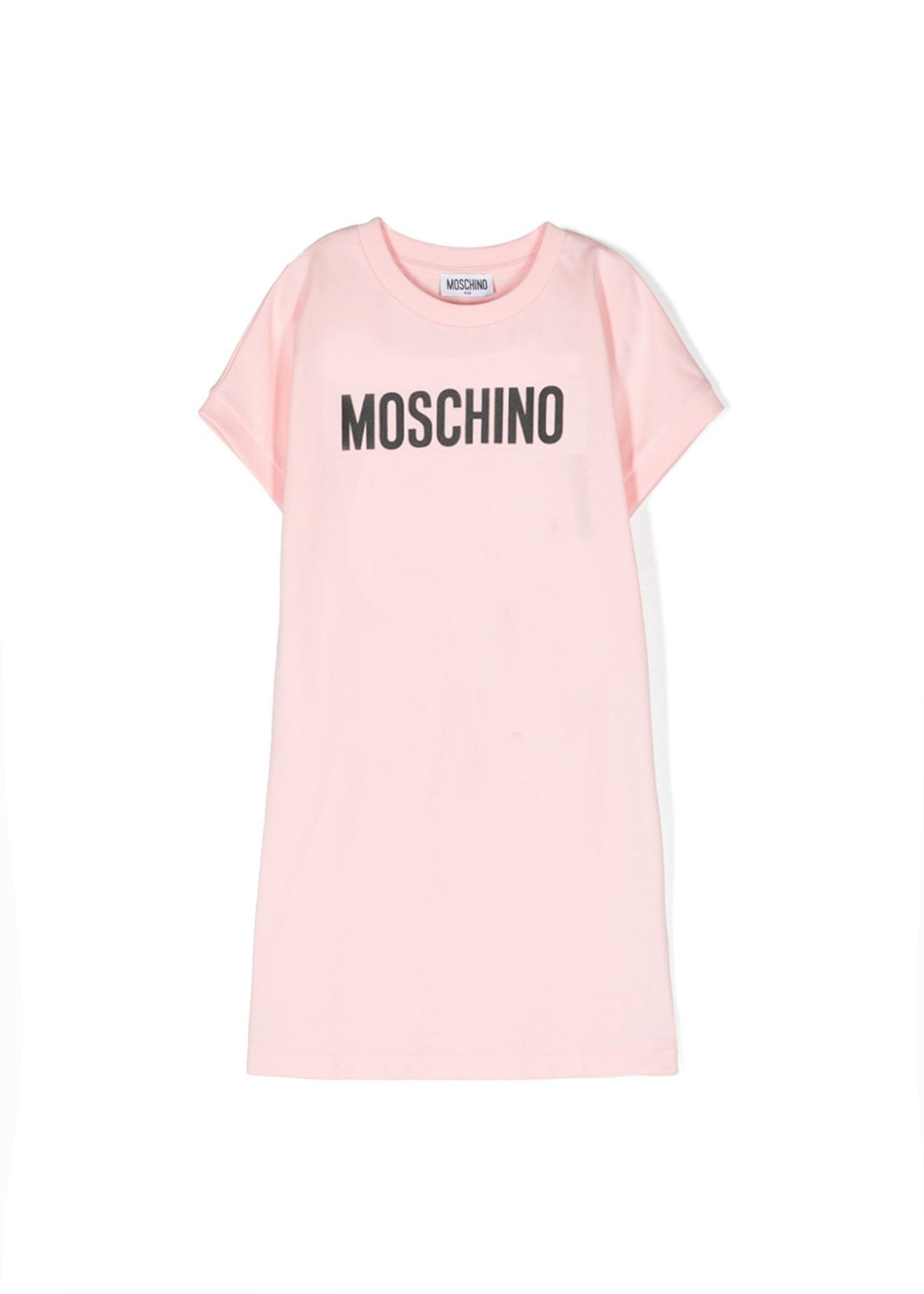 Moschino Kids Abito Rosa con Logo per Bambine